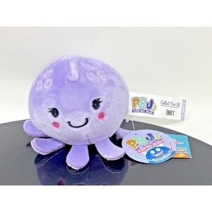 PBJ's Inky Purple Octopus Plush Ball Jellies Squishy Plush Toy NWT